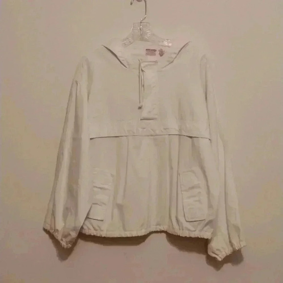 Vintage Brooks Brothers 100% Cotton Popover Hooded Jacket Size Large - Picture 1 of 16